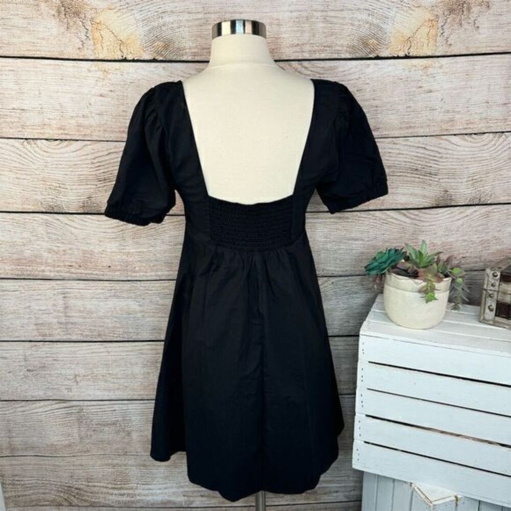 Wild Fable‎ Women's XS Black Babydoll Dress Short Sleeve A-Line - Picture 5 of 7